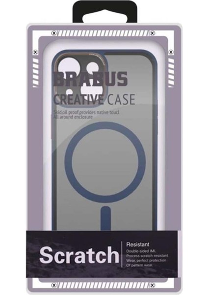Apple iPhone 14 Uyumlu Kamera Lens Hoparlör Korumalı Magsafe Transparan Sonic Silikon Kılıf