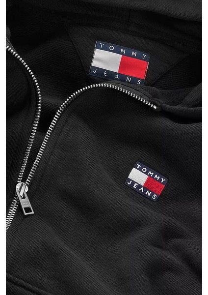 Kadın Tjw Boxy Badge Sweatshirt - Siyah