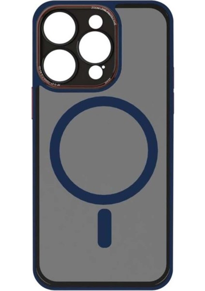 iPhone 15 Pro Uyumlu Kamera Lens Hoparlör Korumalı Magsafe Transparan Sonic Silikon Kılıf