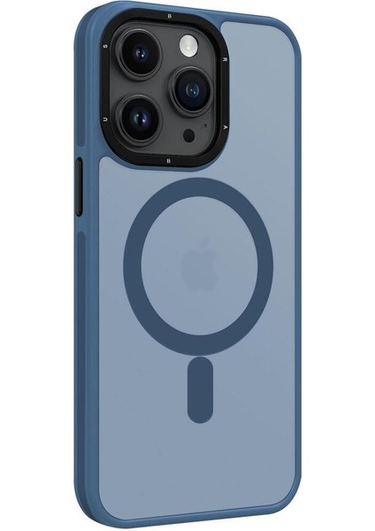 iPhone 15 Pro Uyumlu Çift Yan Katmanlı Darbe Emici Magsafe Transparan Deep Silikon Kılıf