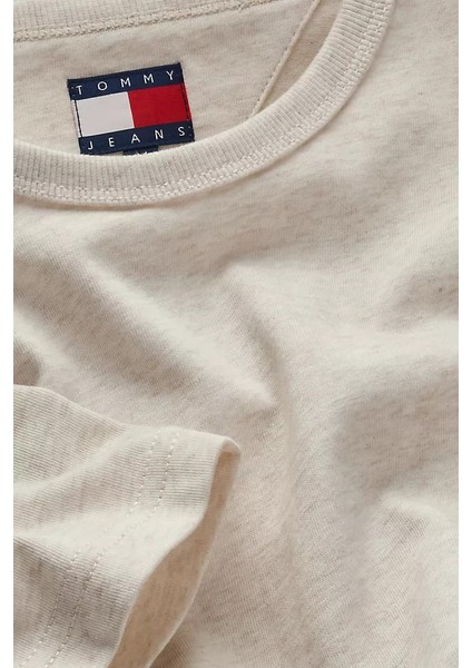 Erkek Tjm Reg Badge T-Shirt - Krem modelleri