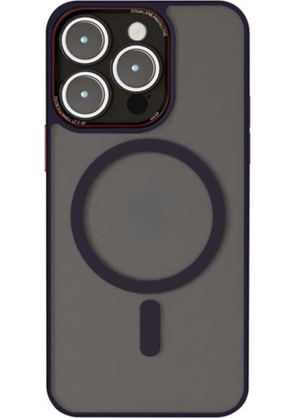 iPhone 15 Pro Uyumlu Kamera Lens Hoparlör Korumalı Magsafe Transparan Sonic Silikon Kılıf
