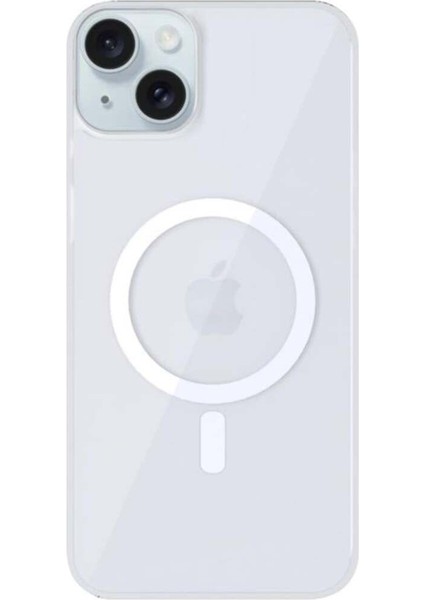 iPhone 15 Uyumlu Magsafe Özellikli Transparan Mat Kamera Ekran Korumalı Toledo Silikon Kılıf