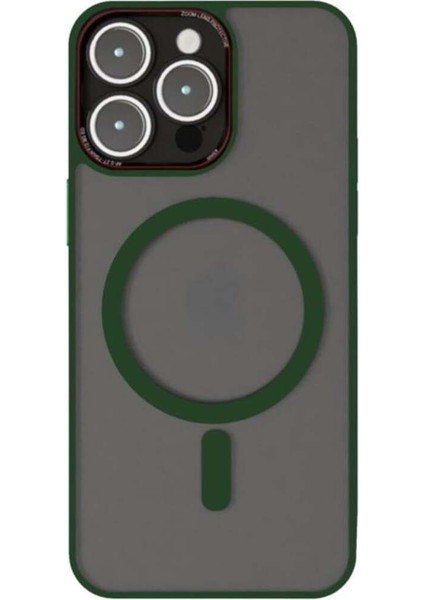 iPhone 15 Pro Max Uyumlu Kamera Lens Korumalı Magsafe Transparan Sonic Silikon Kılıf