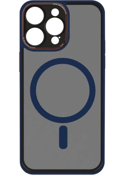 iPhone 14 Pro Max Uyumlu Kamera Lens Korumalı Magsafe Transparan Sonic Silikon Kılıf