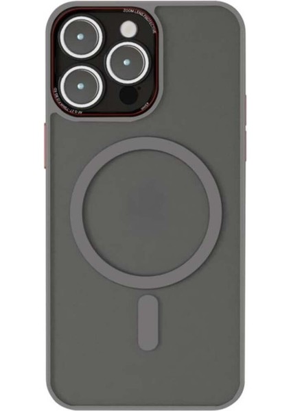iPhone 15 Pro Max Uyumlu Kamera Lens Korumalı Magsafe Transparan Sonic Silikon Kılıf