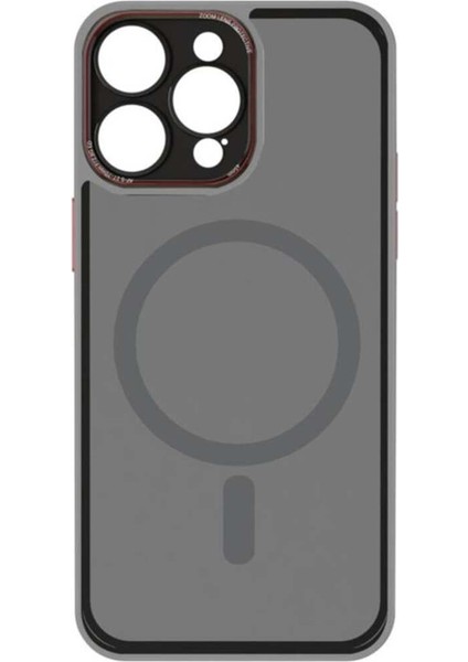 iPhone 15 Pro Max Uyumlu Kamera Lens Korumalı Magsafe Transparan Sonic Silikon Kılıf