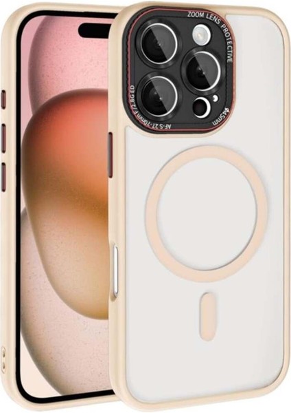 iPhone 16 Pro Uyumlu Kamera Lens Hoparlör Korumalı Magsafe Transparan Sonic Silikon Kılıf fiyatları