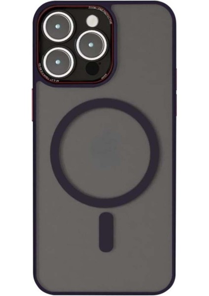 iPhone 15 Pro Max Uyumlu Kamera Lens Korumalı Magsafe Transparan Sonic Silikon Kılıf