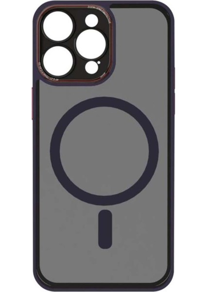 iPhone 15 Pro Max Uyumlu Kamera Lens Korumalı Magsafe Transparan Sonic Silikon Kılıf