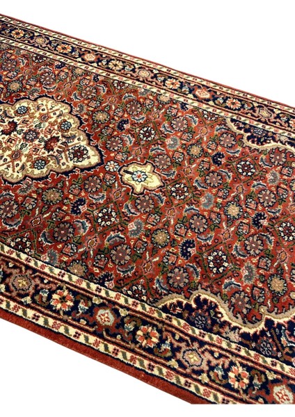 Albos Lu x ury Carpet El Dokuma Iran Halısı 82 x 200 Kiremit Yün Yolluk Halı