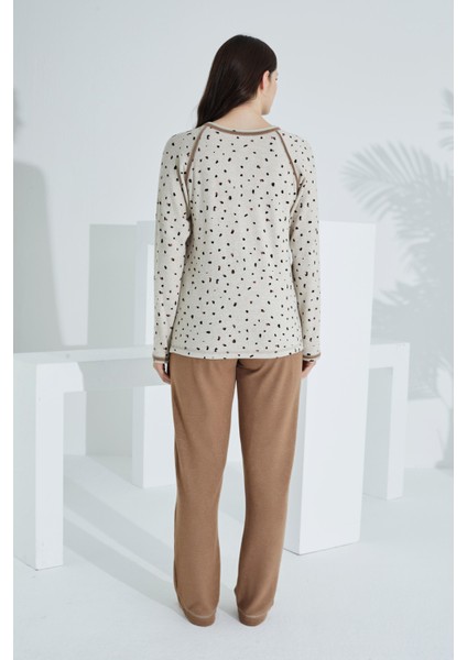 %100 Pamuk Uzun Kol Kadın Pijama Takımı 98412 fiyatları