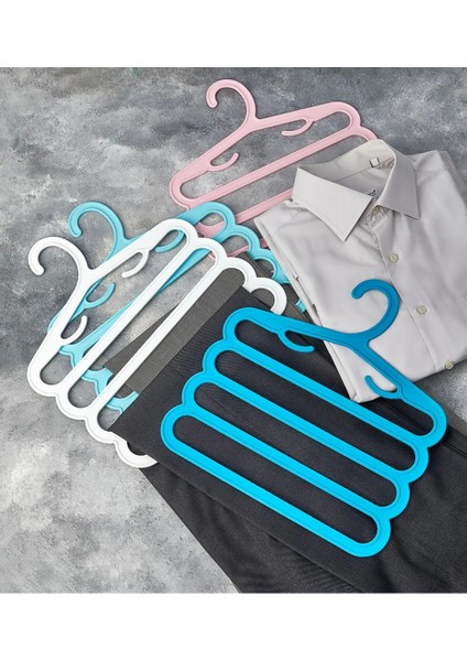1 Adet 4 Katlı Dolap Içi Pantalon Eşarp Şal Askısı Çoklu Askılık Dekoratif Katlı Akıllı Askı