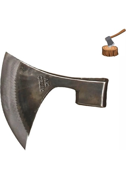 Dövme Çelik Kare Sap Balta 20 cm-No 3-Sapsız