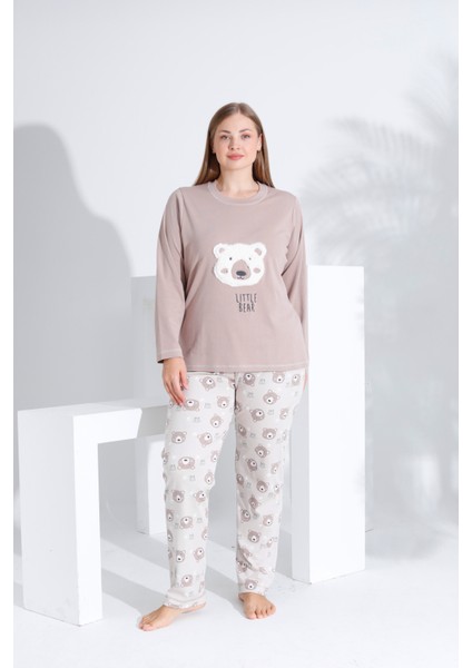 Pamuk Uzun Kol Kadın Pijama Takımı 98233