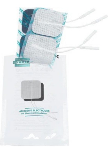 5 X 5 Yapışkanlı 4'Lü 2 Paket Tens Elektrodu