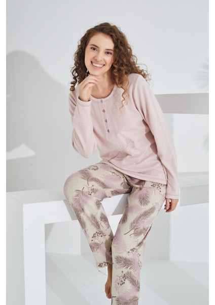 Pamuk Uzun Kol Kadın Pijama Takımı 98409