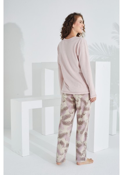 Pamuk Uzun Kol Kadın Pijama Takımı 98409