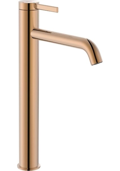 Ona Yüksek Lavabo Bataryası, Click Clack Sifonlu, Cold Start Rose Gold