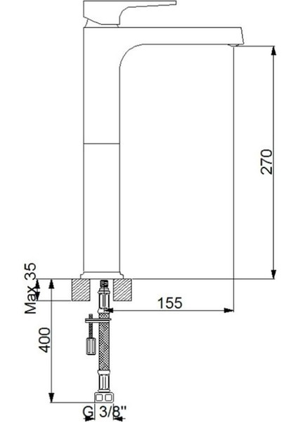 Aqua Çanak Tipi Lavabo Bataryası fiyatları
