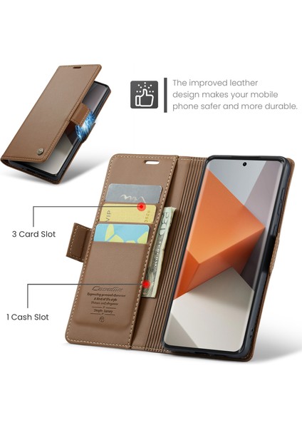 Xiaomi Redmi Note 13 Pro Plus 5g Deri Parlak Telefon Kapağı (Yurt Dışından)