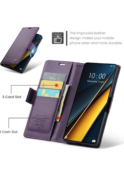 Xiaomi Poco X6 Pro 5g Rfıd Engelleme Telefon Deri Kapak (Yurt Dışından) indirimleri