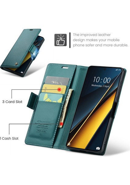 Xiaomi Poco X6 Pro 5g Rfıd Engelleme Telefon Deri Kapak (Yurt Dışından) indirimleri