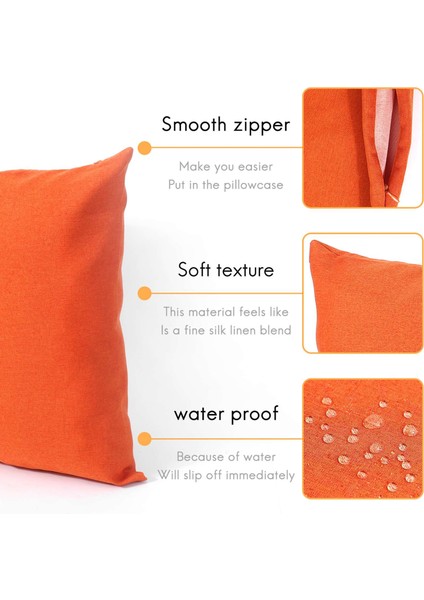 2 Adet Açık Su Geçirmez Kırlent Kapakları Suya Dayanıklı Bahçe Sandalyesi Yastık Kılıfı Kanepe Dekorasyon Için 18X18 Inç,наволочка (Yurt Dışından) indirimleri