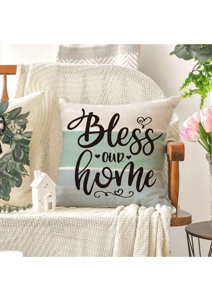 Bahar Yastık Kapakları 18 x 18 4'lü Set, Bahar Süslemeleri, Okaliptüs Çiftlik Evi Kanepe Için Yastık Yastık Kılıfı Atın,наволочка (Yurt Dışından) indirimleri