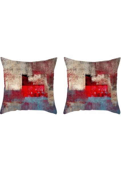 Homeware Kanepe Yastık Örtüsü Soyut Şeftali Derisi Yastık Örtüsü Suluboya Baskı Minder Örtüsü 16,наволочка (Yurt Dışından)