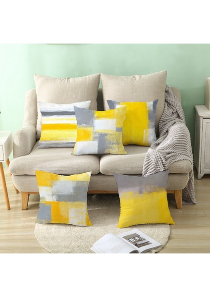 Homeware Kanepe Yastık Örtüsü Soyut Şeftali Derisi Yastık Örtüsü Suluboya Baskı Minder Örtüsü 16,наволочка (Yurt Dışından) modelleri