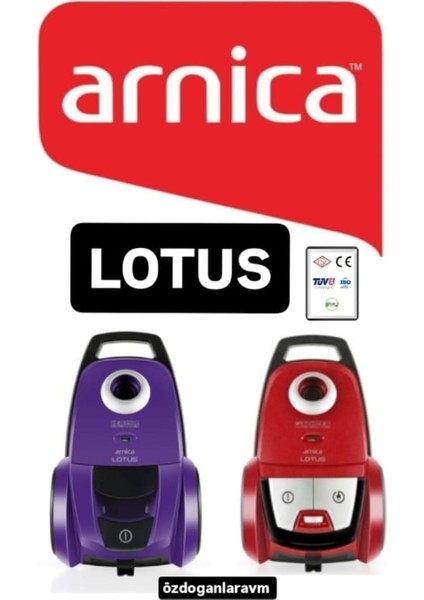 Arnica Lotus Trend Elektrik Süpürgesi Toz Torbası Kutulu 5 Li