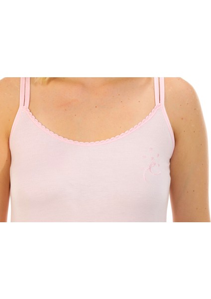 Kadın Bambu Düz Renk Seçenekli Ip Askılı Gecelik 72084-91 modelleri