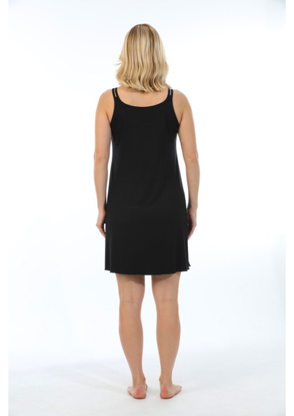 Kadın Bambu Düz Renk Seçenekli Ip Askılı Gecelik 72084-91 fiyatları