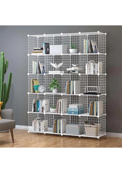20'li Tel Küp Çok Amaçlı Organizer Raf Beyaz 33CM modelleri