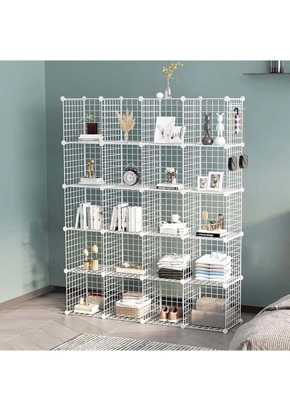 20'li Tel Küp Çok Amaçlı Organizer Raf Beyaz 33CM fırsatları