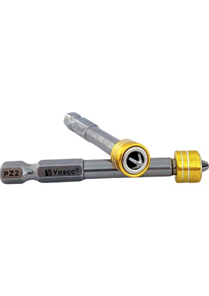 Özel Yüzüklü Bits Uç Matkap Ucu Tornavida Ucu Vidalama Ucu Pz2-65 mm - 1 Adet