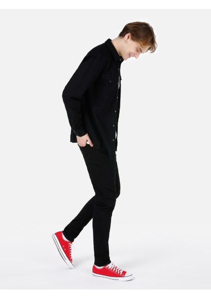 Regular Fit Klasik Yaka Erkek Mavi Uzun Kol Gömlek Cl1068600