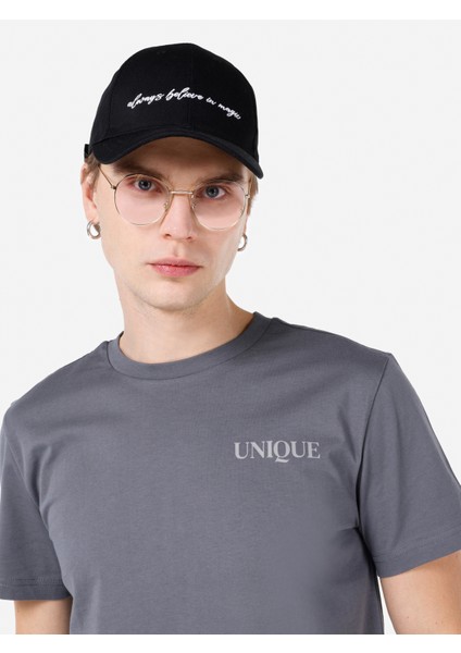 Regular Fit Yuvarlak Yaka Erkek Gri Kısa Kol Tişört Cl1068142 fırsatları
