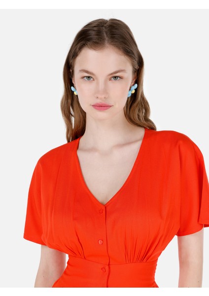 Regular Fit Kadın Kirmizi Elbise Cl1069209