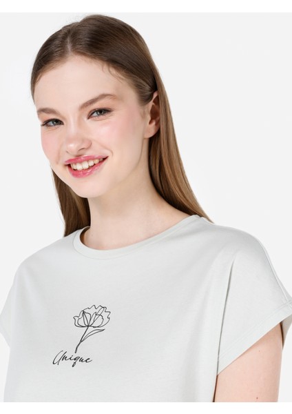 Yeşil Kadın Tshirt K.kol