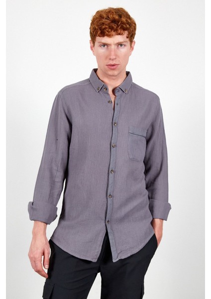 Antrasit Erkek Gömlek