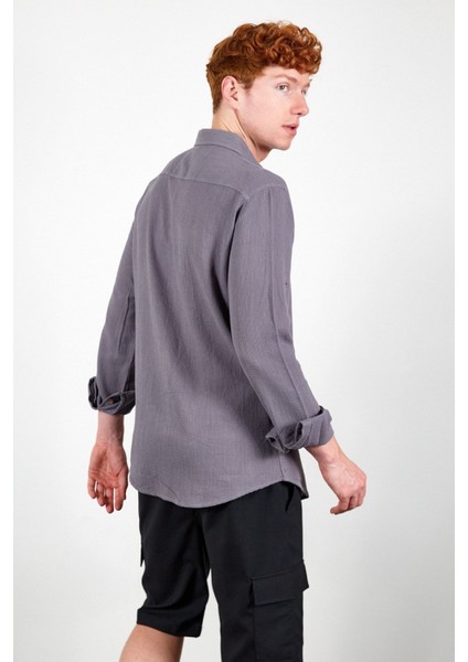 Antrasit Erkek Gömlek indirimleri