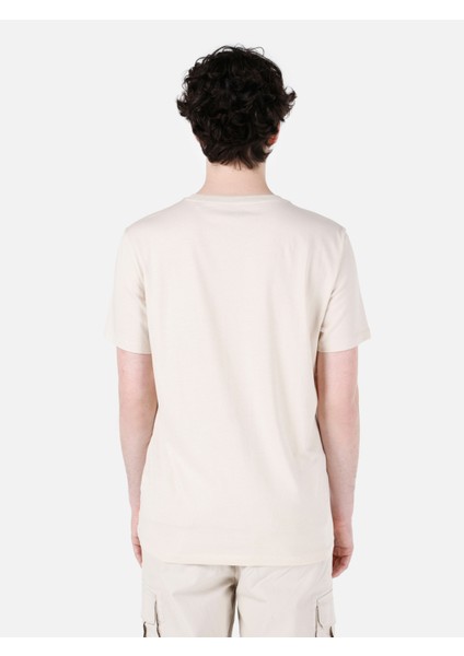 Regular Fit Yuvarlak Yaka Erkek Bej Kısa Kol Tişört Cl1068416 fiyatları