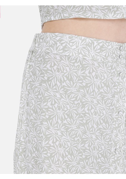 Midi Skirt Kadın Yeşil Etek Cl1069206