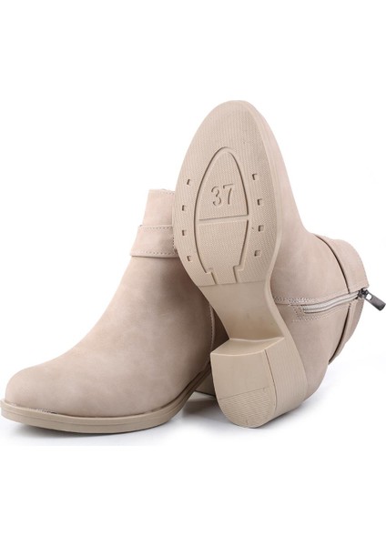 5 cm Topuklu Kaymaz Kauçuk Taban Günlük Kadın Bot indirimleri