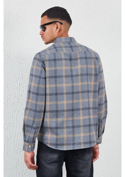 Gri Flanel Ekose Kışlık Gömlek Gri indirimleri