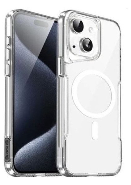 iPhone 14 Plus Kılıf Magsafe Özellikli Köşelerden Darbeye Dayanıklı Alp Twax Kapak
