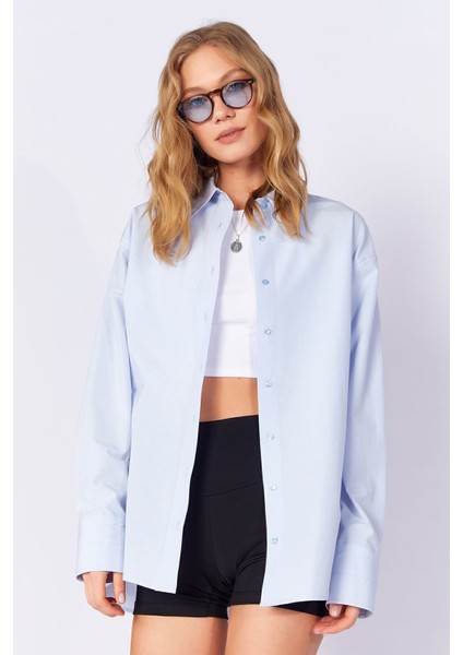 Mavi Kadın Poplin Gömlek | MKS163867-01