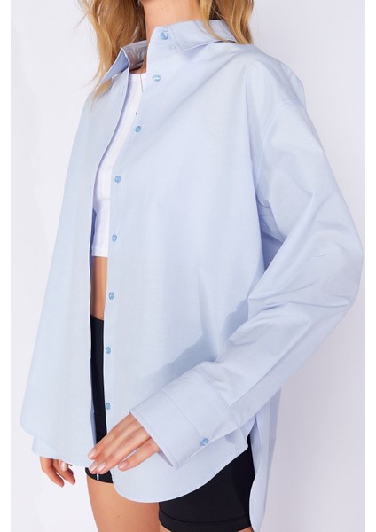 Mavi Kadın Poplin Gömlek | MKS163867-01 fırsatları